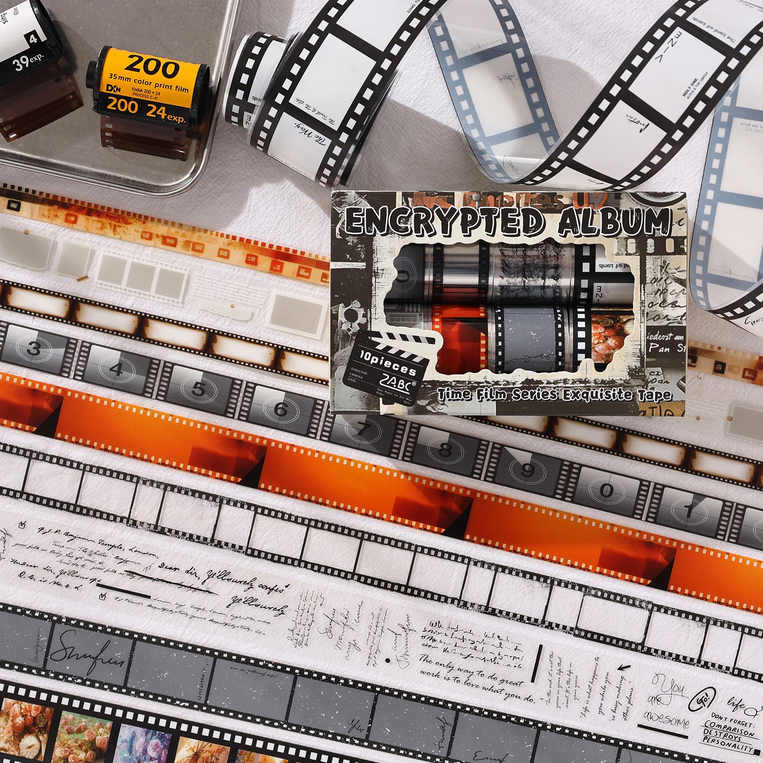 10 Rolls Movie Film PET Tapes Set SGJJ