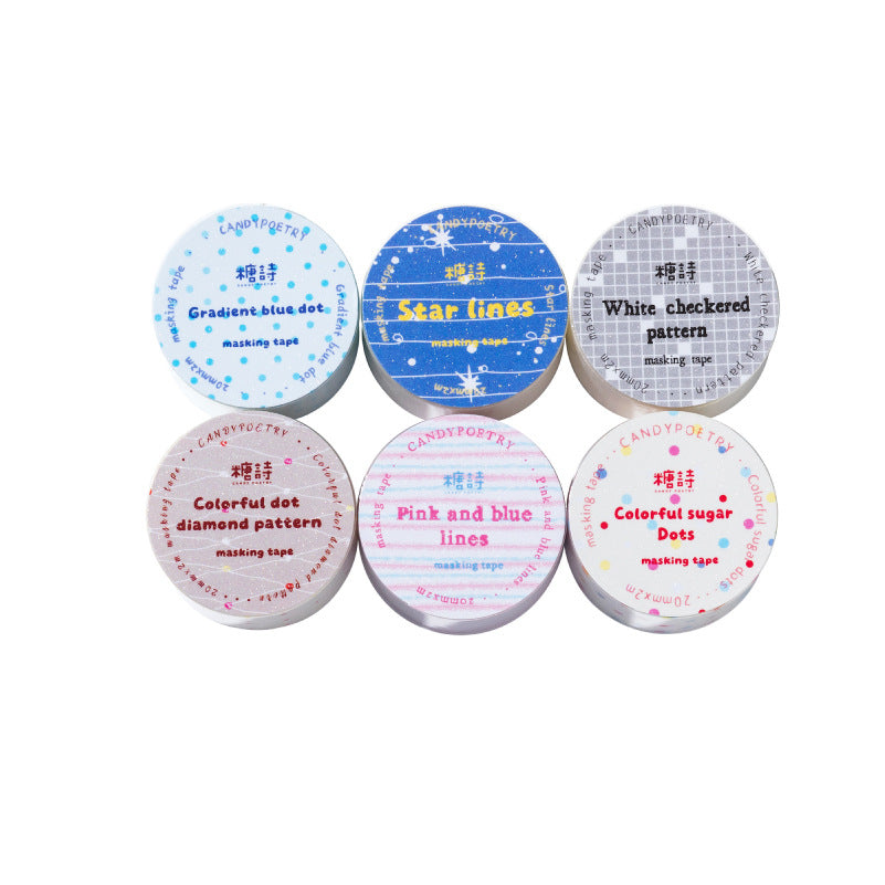 1 Roll Dot Themed PET Tape NYJS