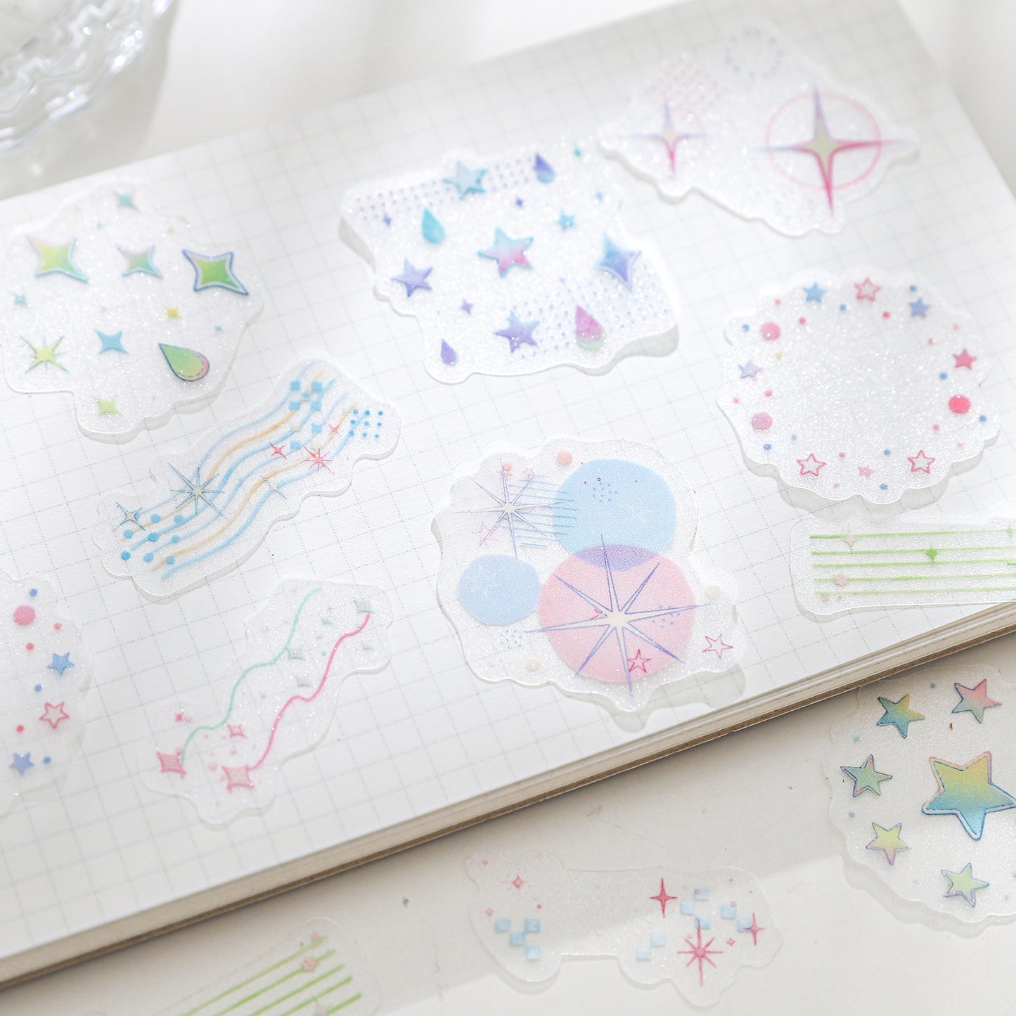 30 Pcs Geometry Themed Journal Stickers XSLY