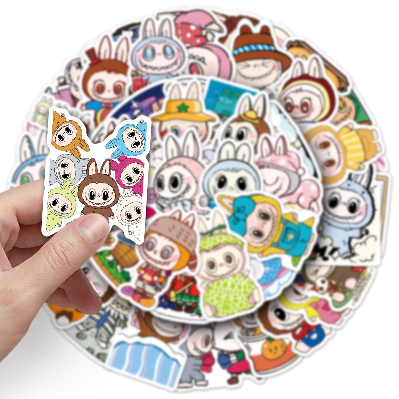 50Pcs Playful Monster Friends Vinyl Stickers LBB01
