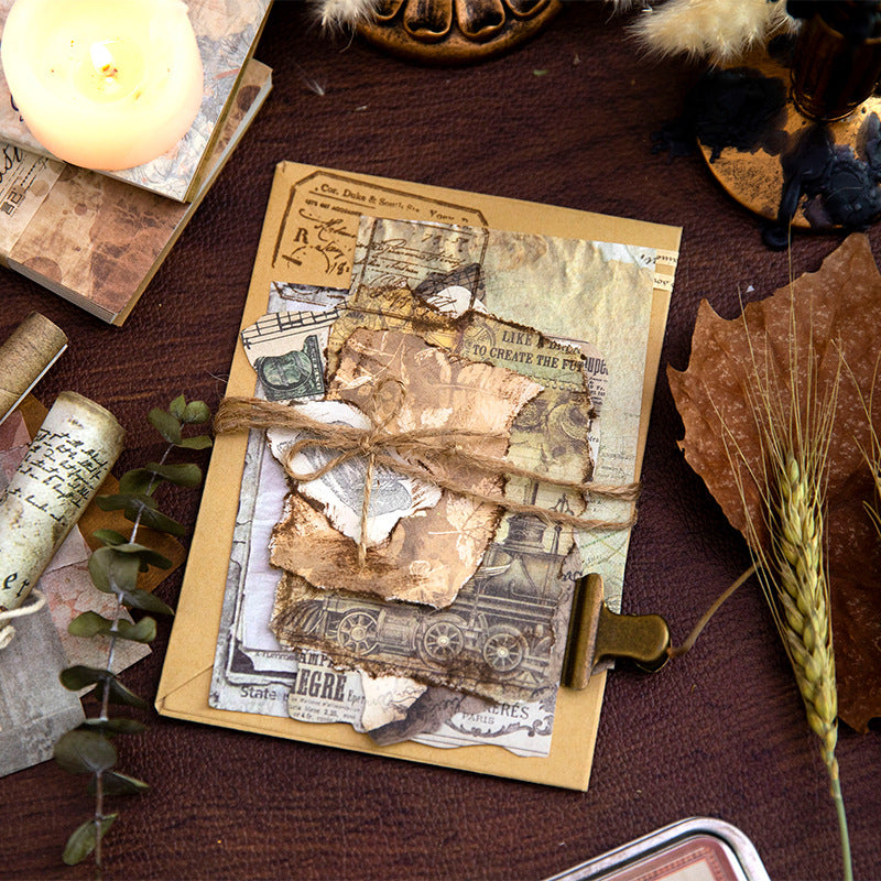 80 Pcs Vintage Scrapbook Paper YSWY