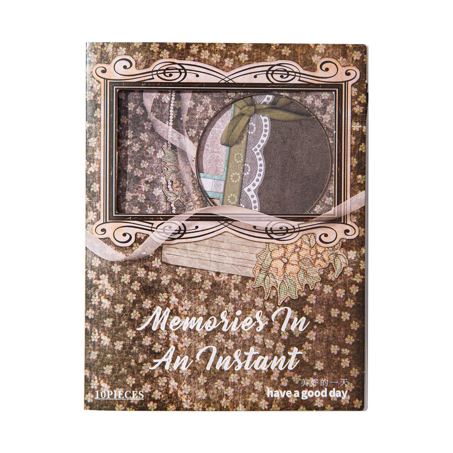 10 Pcs Vintage Frame Cardstock Stickers JYSJ