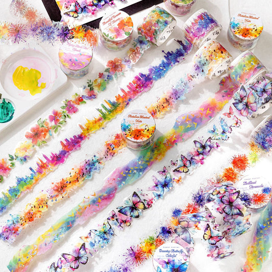 1 Roll Watercolor Art PET Tape CMHY