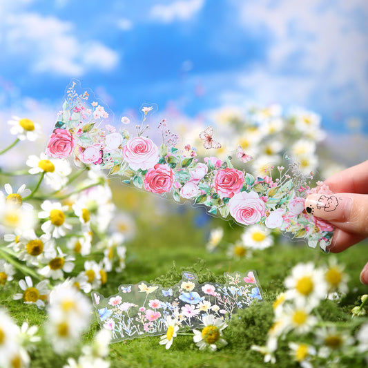 20 Pcs Wildflower PET Stickers MMHY