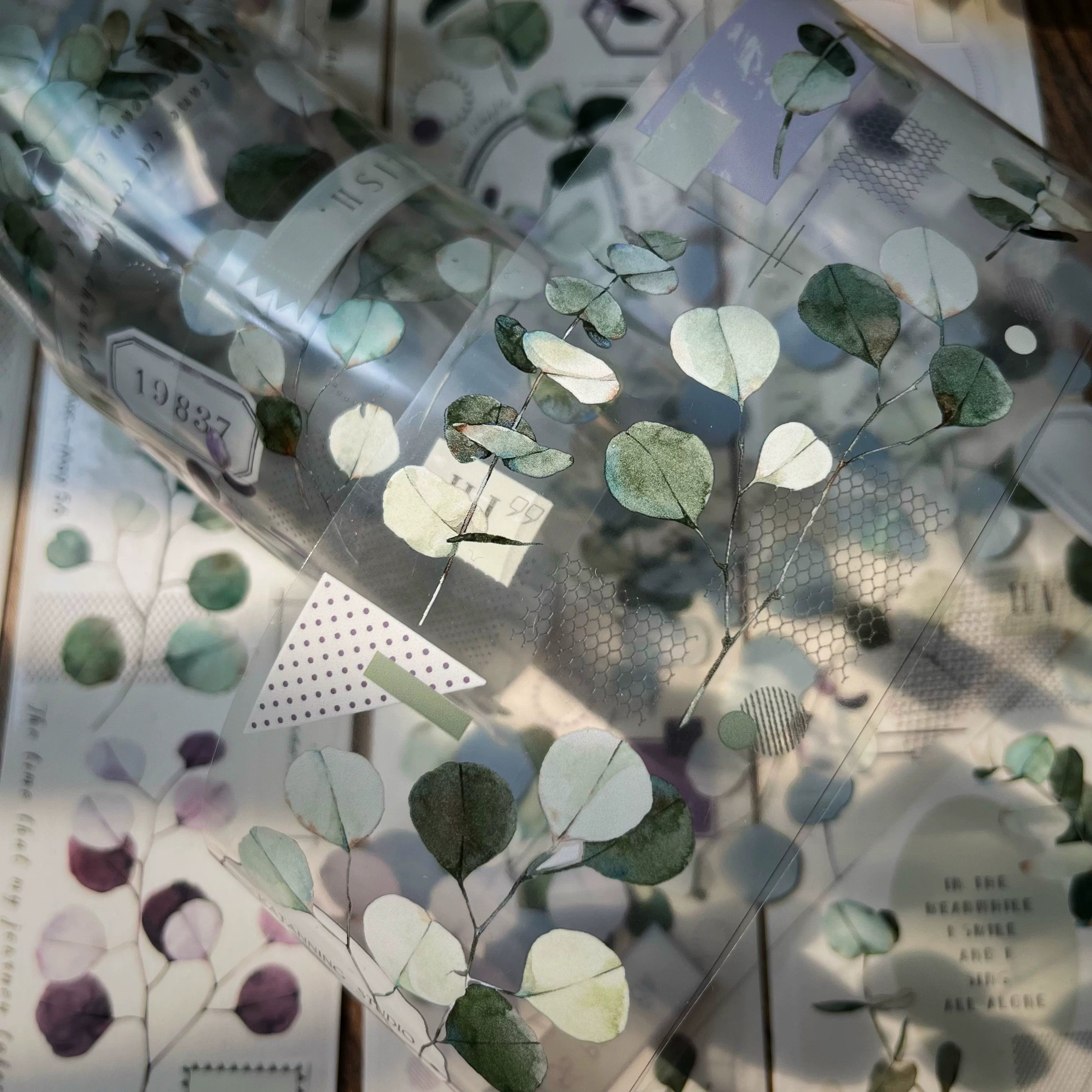 Floral Decorative Tape Rolls- Eucalyptus