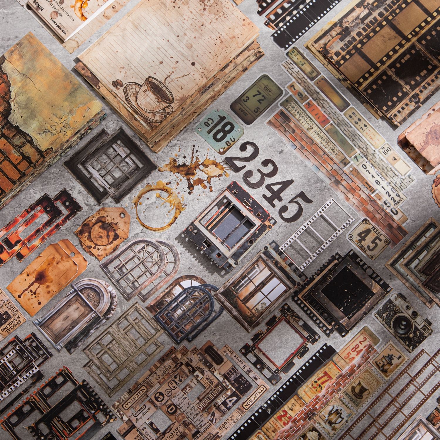 90 Pcs Movie Film Scrapbook Supplies Kit SGSCJ