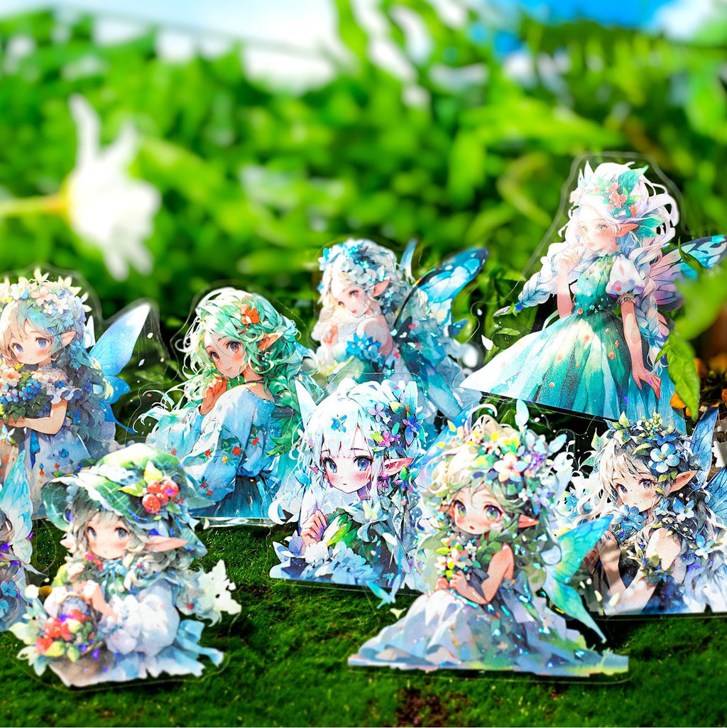 10 Pcs Fairy PET Stickers XYZML