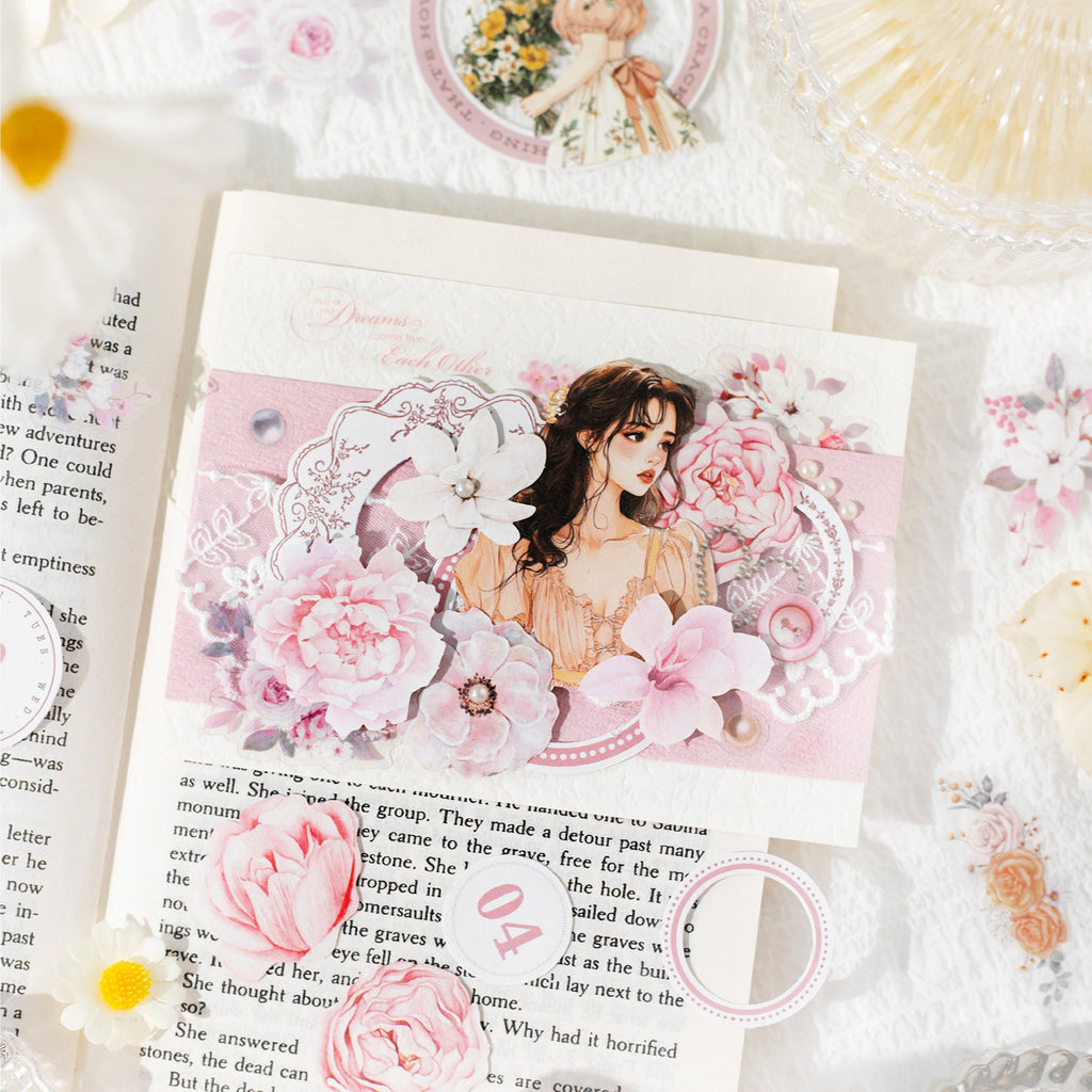 25 Pcs Flower Girl Stickers QWYMG