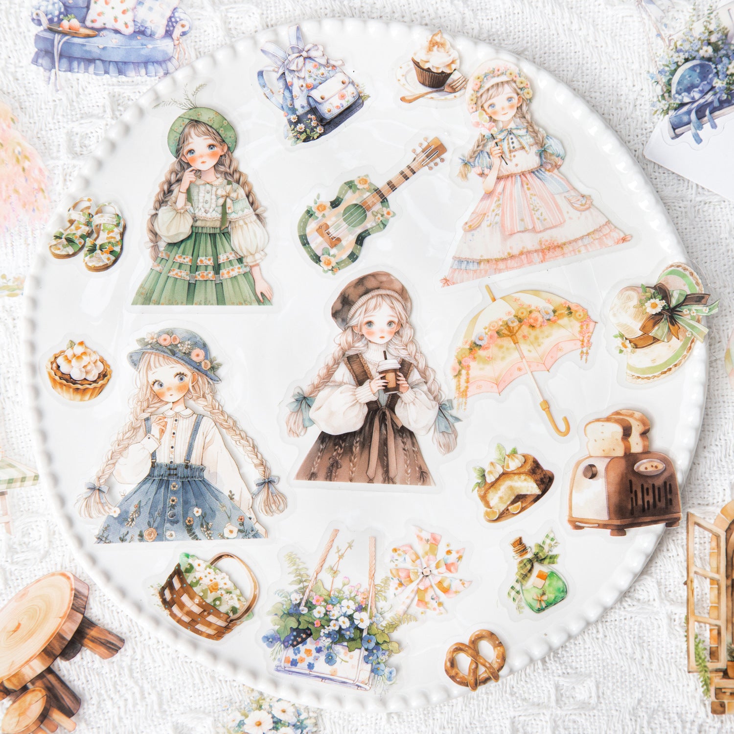 30 Pcs Garden Lifestyle PET Stickers SLLX