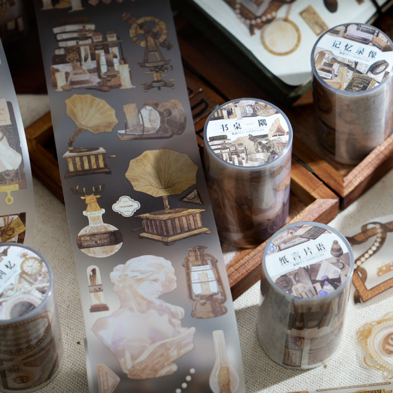 1 Roll Vintage Gadgets PET Stickers Tape SHSJ