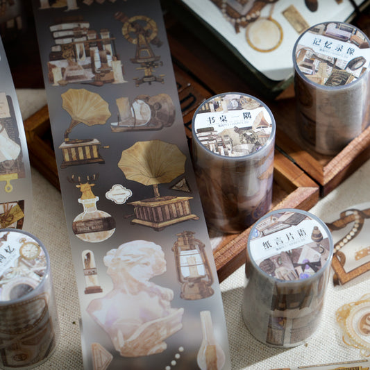 1 Roll Vintage Gadgets PET Stickers Tape SHSJ