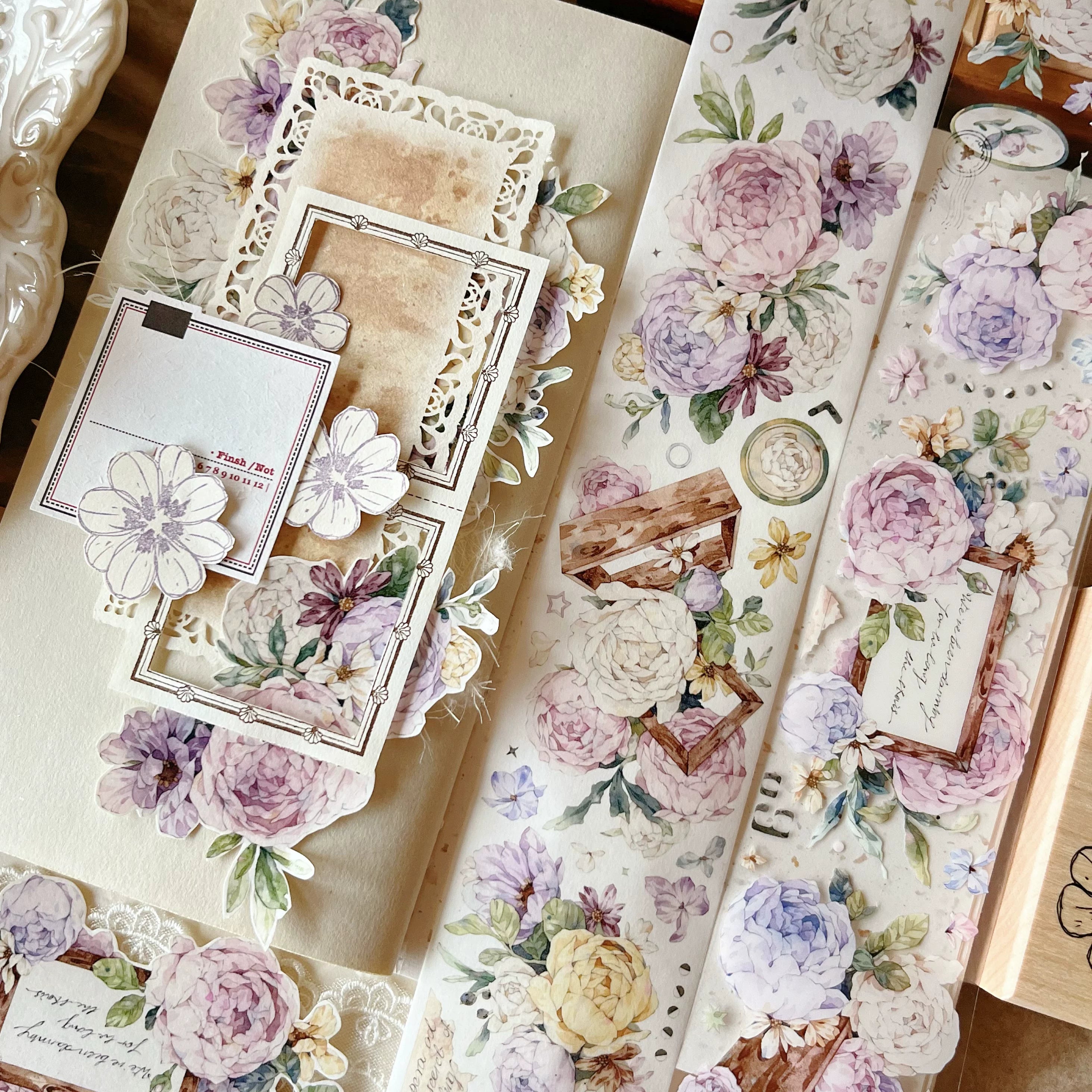 Floral  Decorative Tape Rolls- Seasons' Whispers