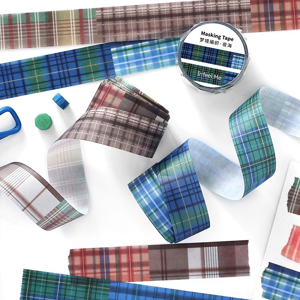 1 Roll Grid Themed Washi Tape MJBZ