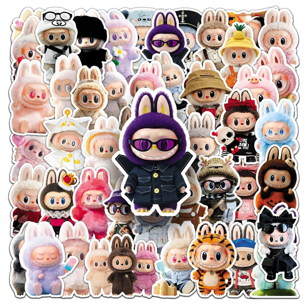 50Pcs Playful Monster Friends Vinyl Stickers LBB05