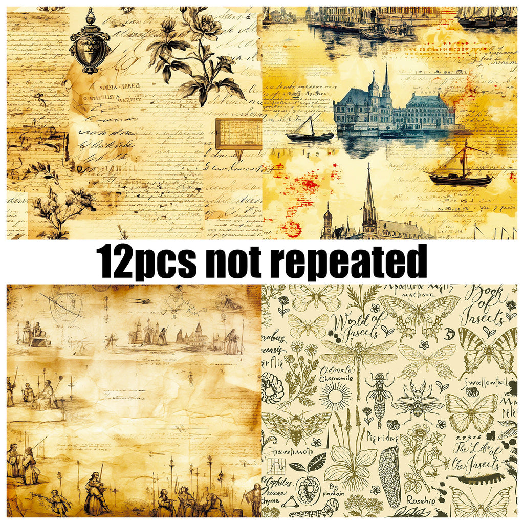 6 inch Vintage Scrapbook Paper Pad PA729