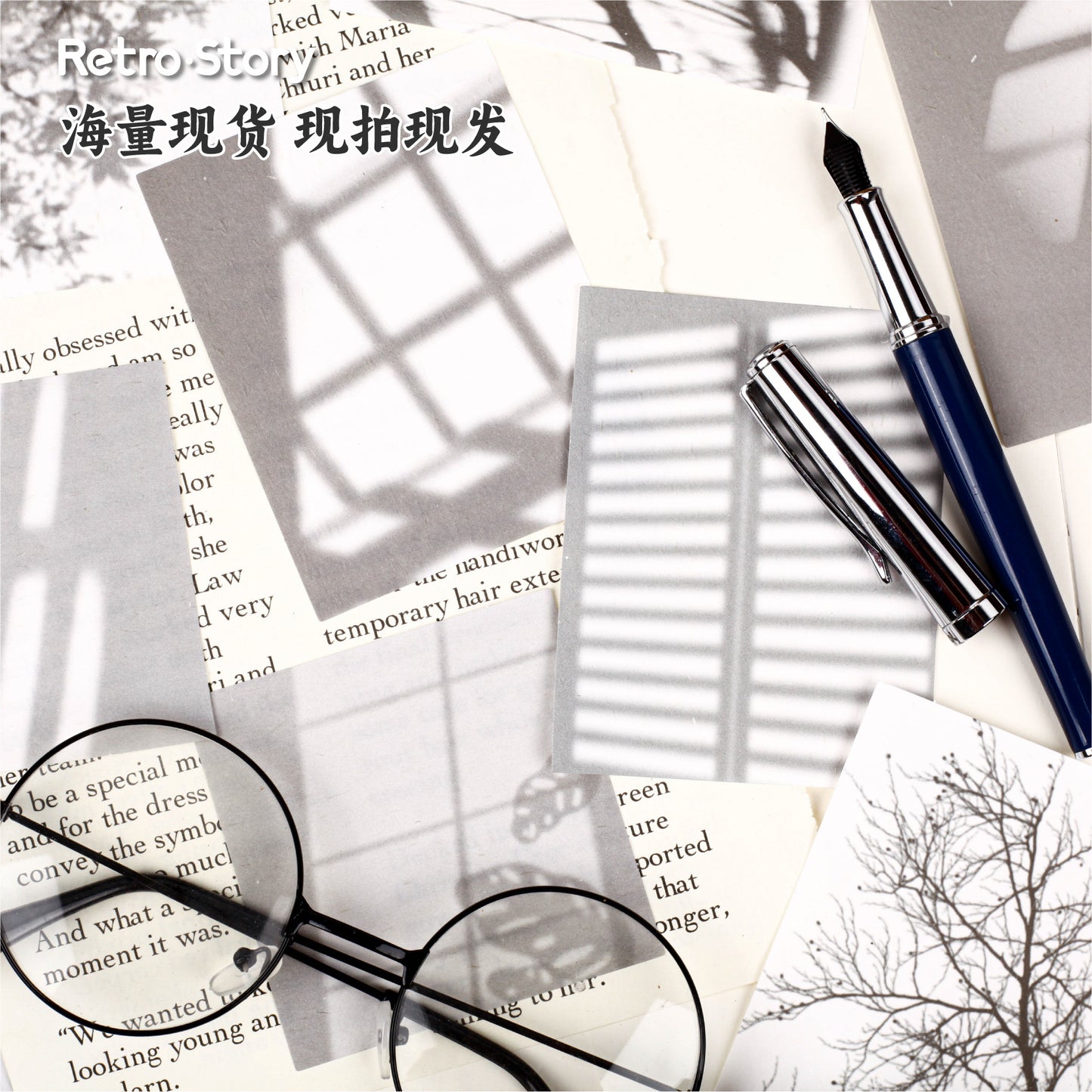 20 Pcs Shadow Theme Notpad GYQP