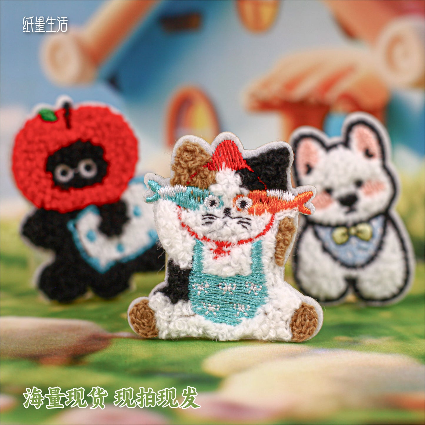 Cute Animals Embroidered Stickers MYXL