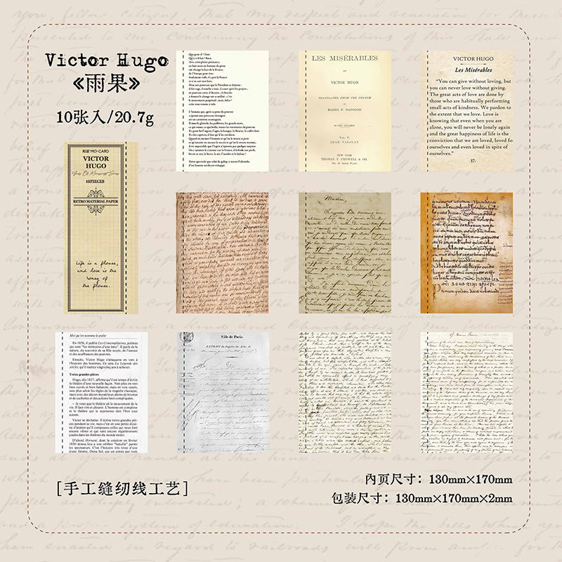 10 Pcs Vintage Junk Journal Paper SYSG