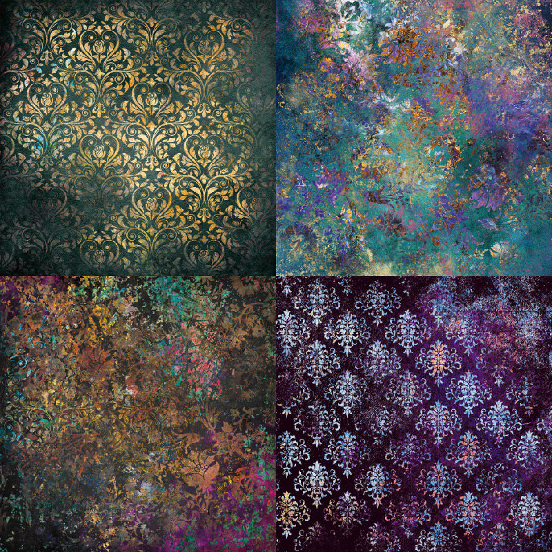 6 inch Gothic Damask Scrapbook Paper Pad SKP004