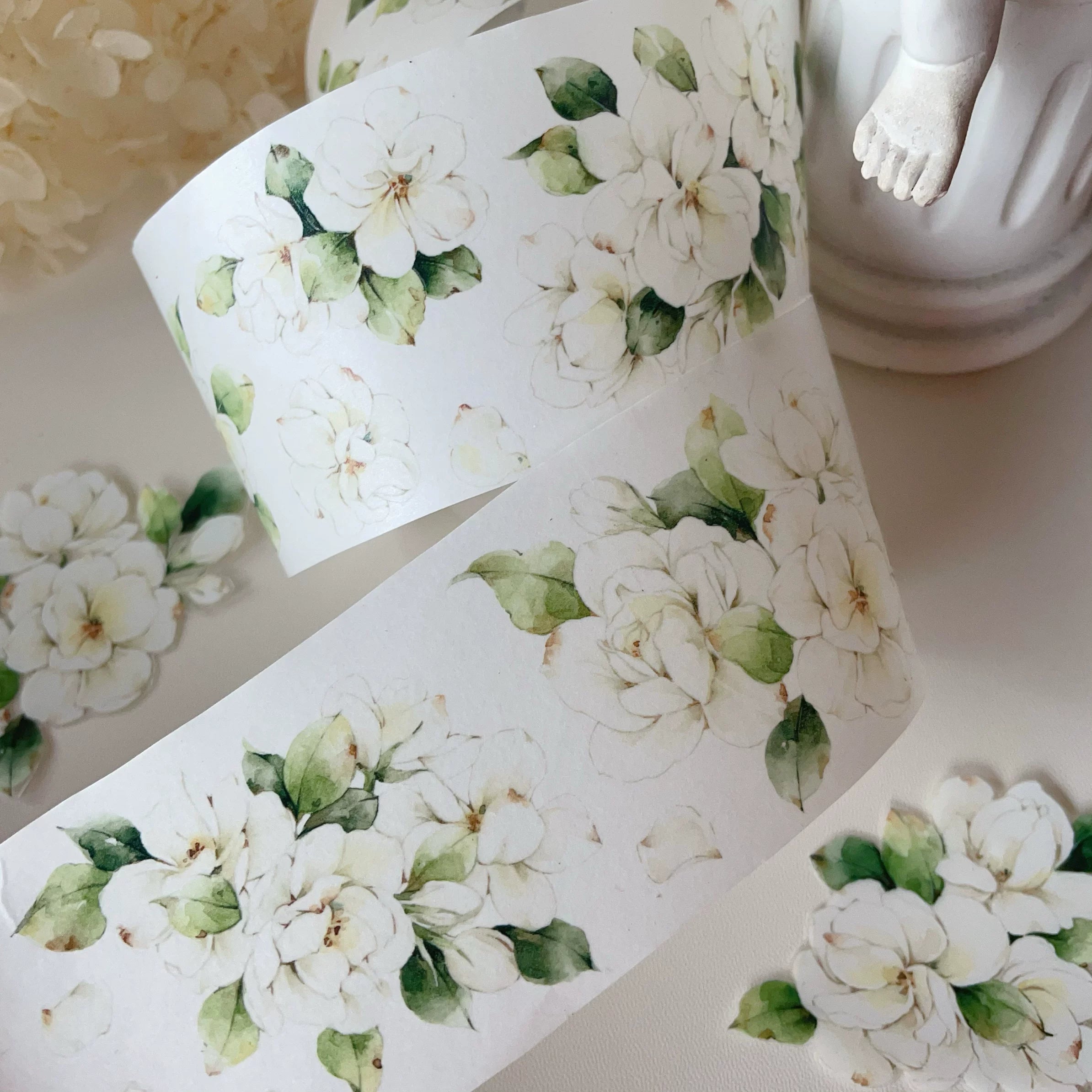 Floral Decorative Tape Rolls- Jasmine Elegance