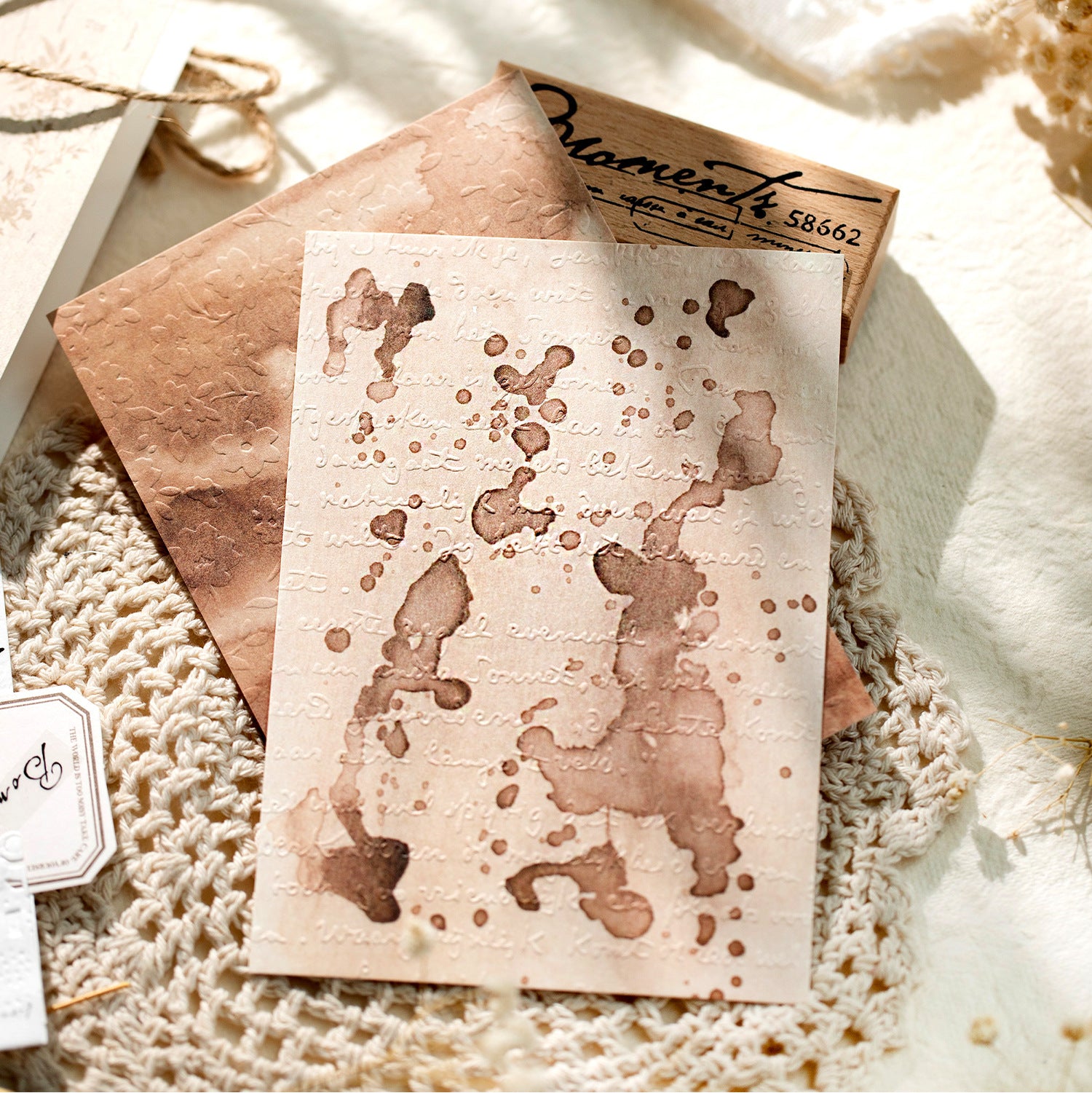 30 Sheets Embossed Paper and Scrapbook Paper HHDJY
