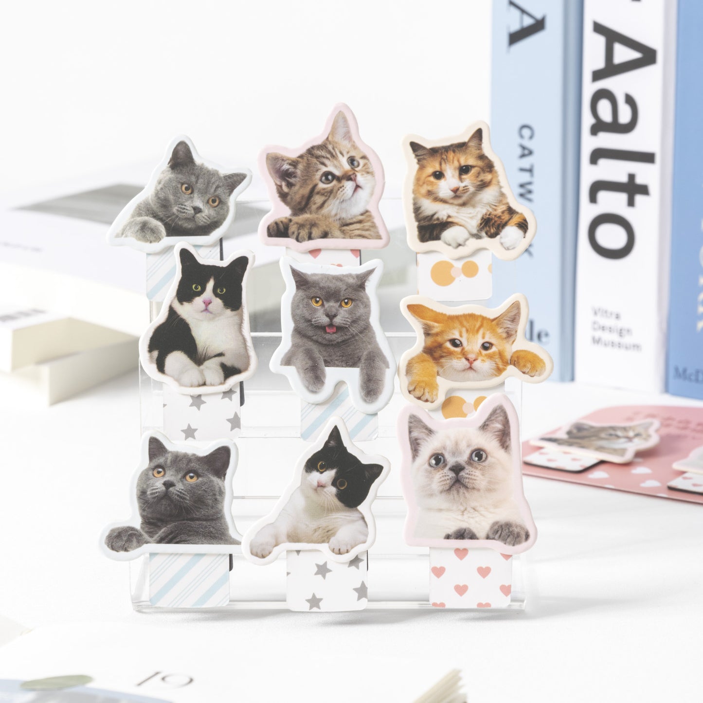 3-Pcs-Cat-Theme-Magnetic-Bookmark