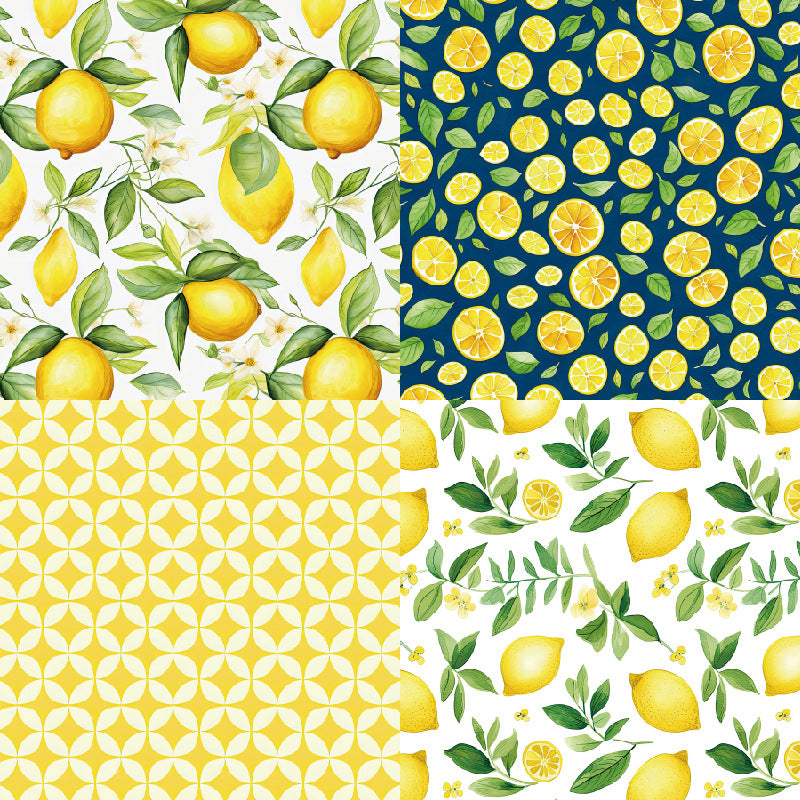 6 inch Lemon Scrapbook Paper Pad SKP430