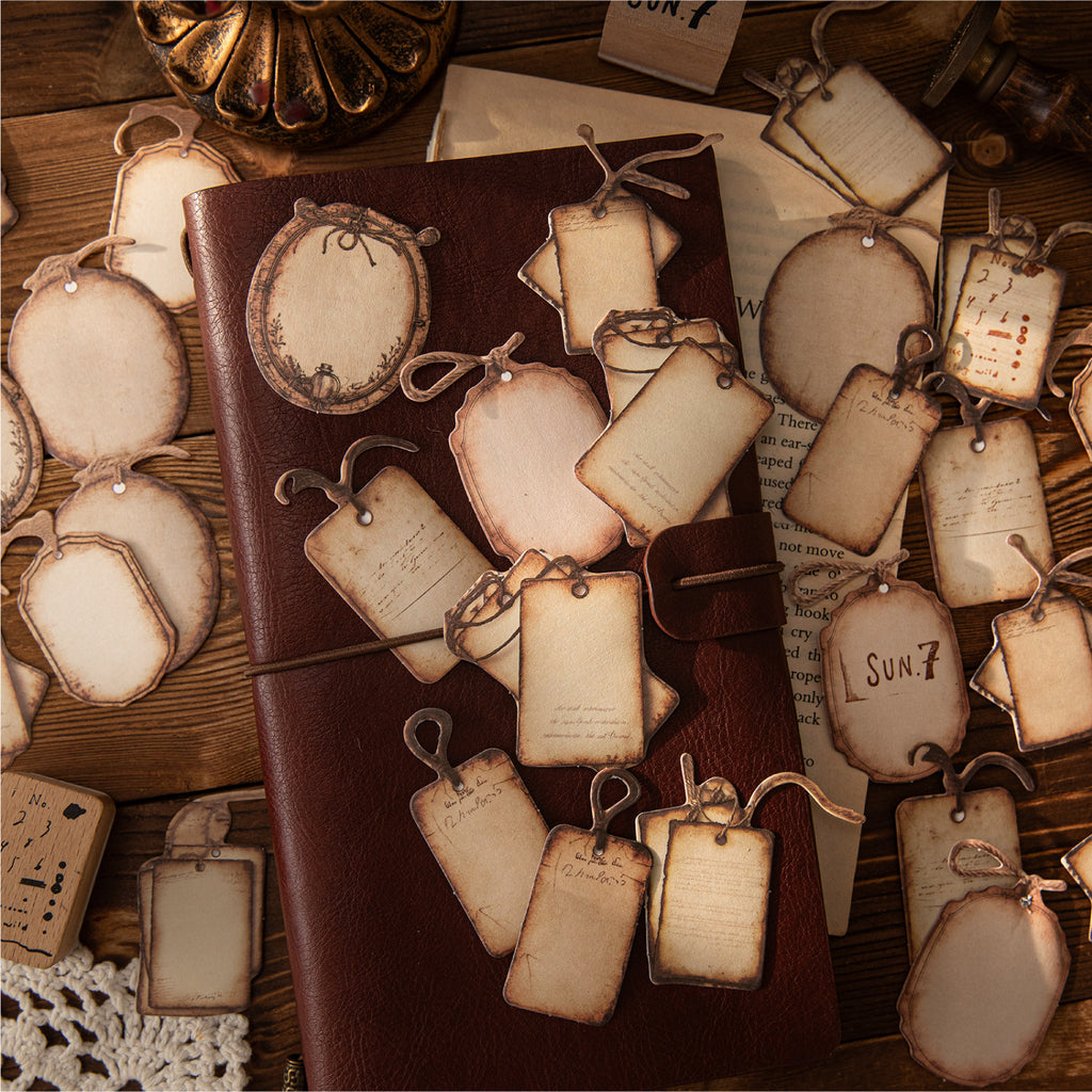 30 Pcs Vintage Notepad Stickers BQSG