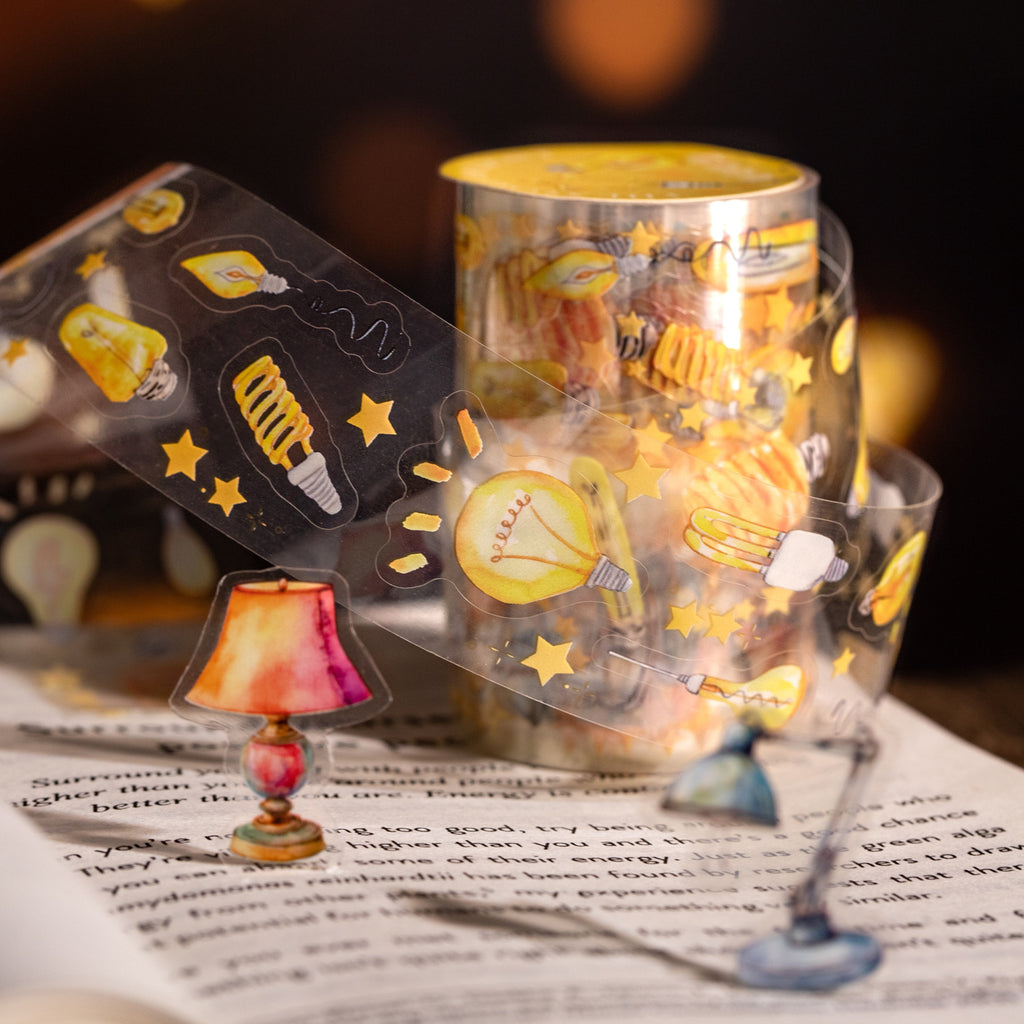 1 Roll Desk Lamp PET Stickers Tape GZGS