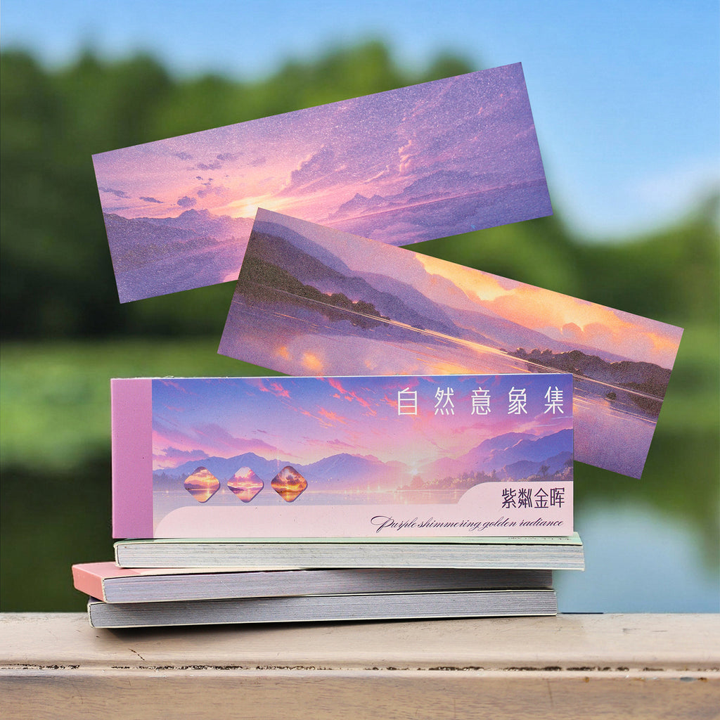 30 Sheets Sunset Landscape Washi Stickers ZRYXJ