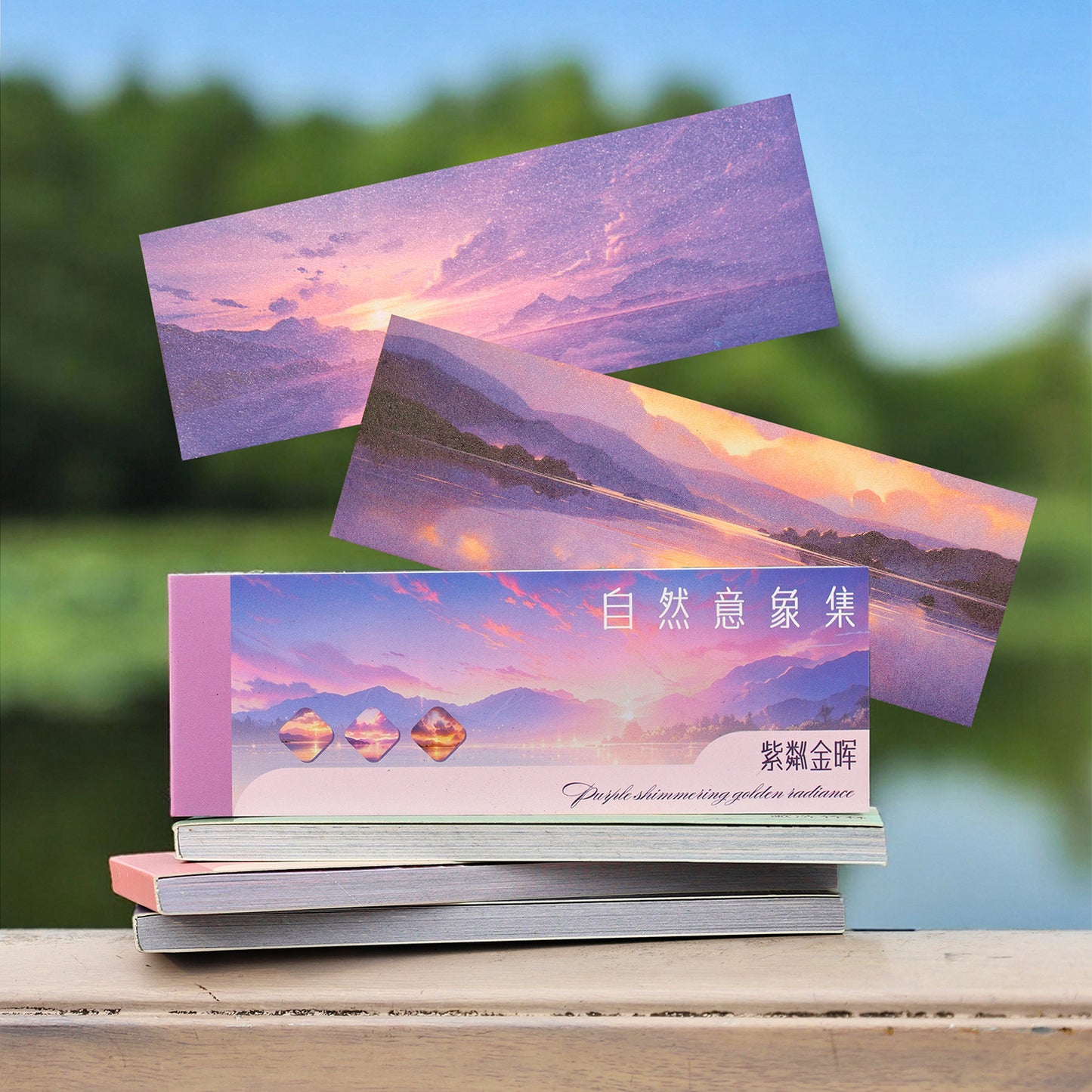 30 Sheets Sunset Landscape Washi Stickers ZRYXJ