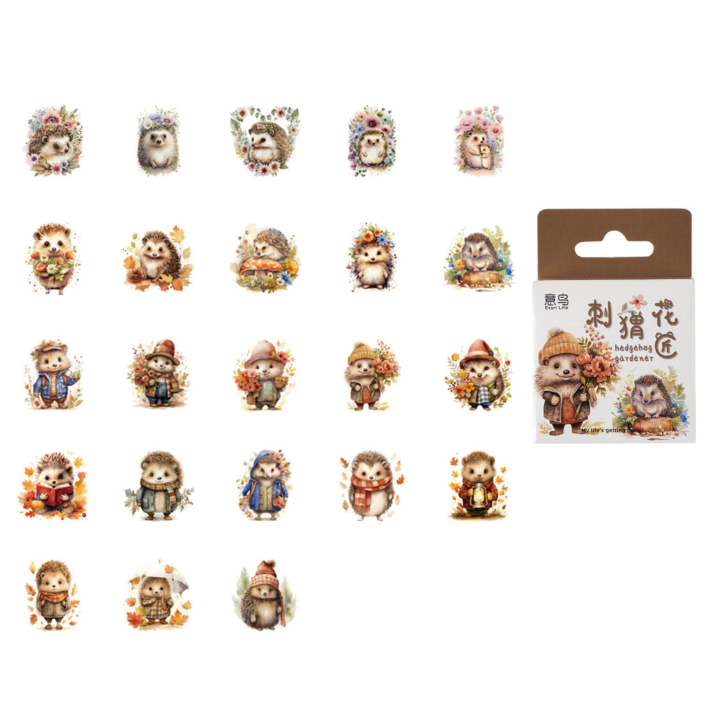 46 Pcs Hedgehog Stickers CWHJ