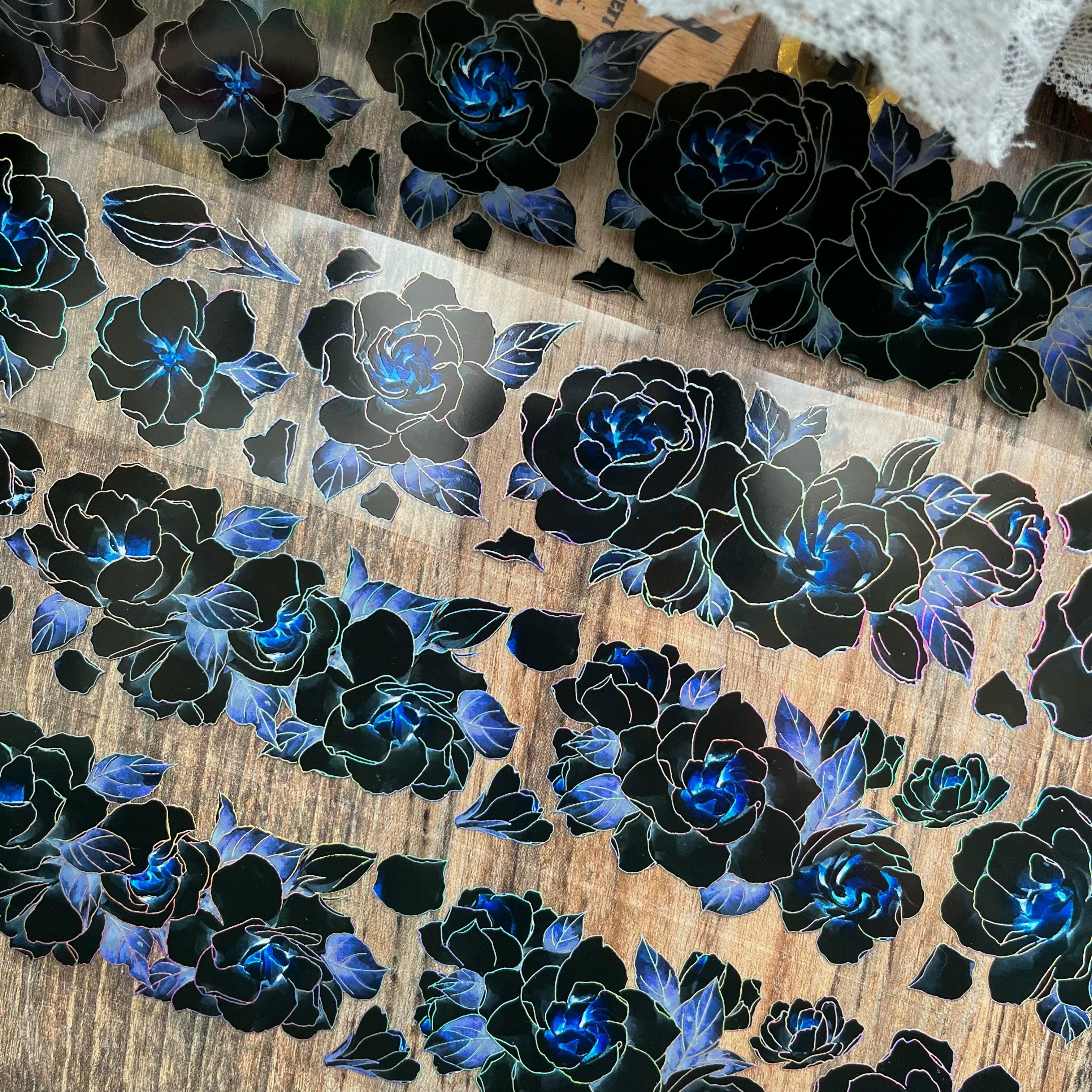 Floral Decorative Tape Rolls- Northern Dusk Garden