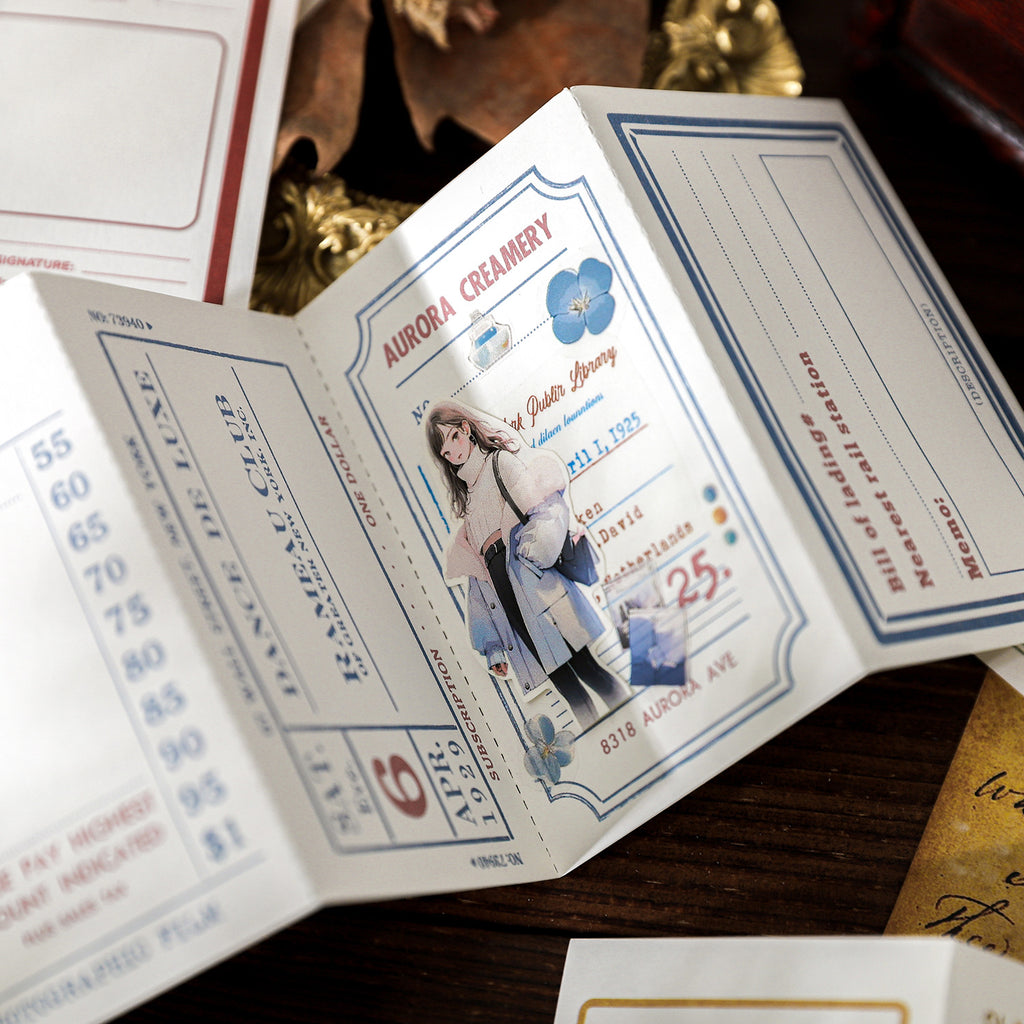 30 Sheets Vintage Notepad Paper PSTZF