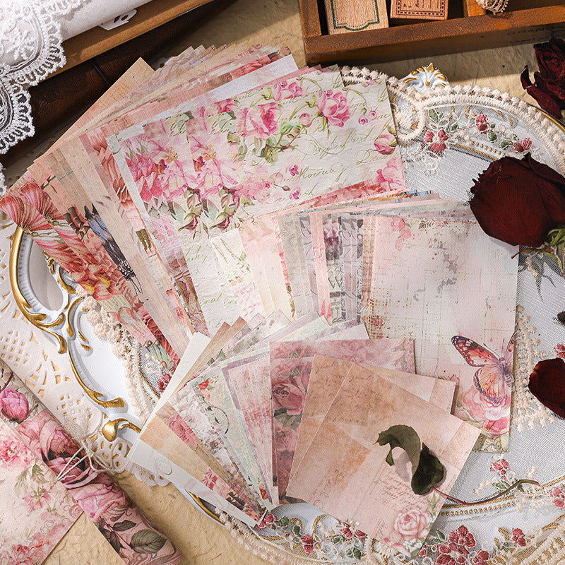 30 Pcs Vintage Scrapbook Paper TSSG