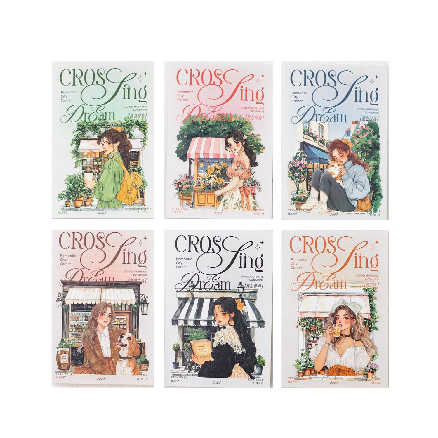 15 Pcs Lifestyle Girl PET Stickers CLDRZ