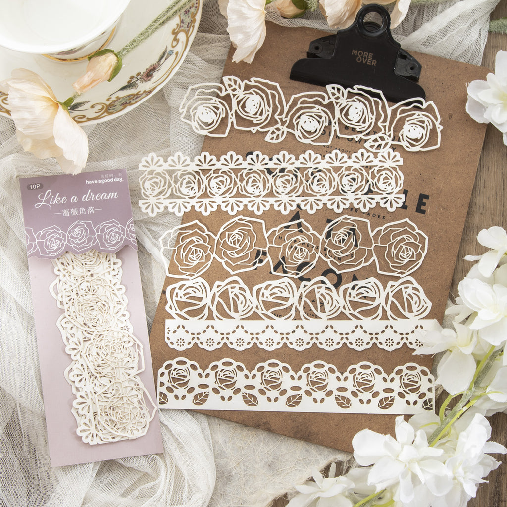 10 Pcs Cutout Lace Paper RMSH