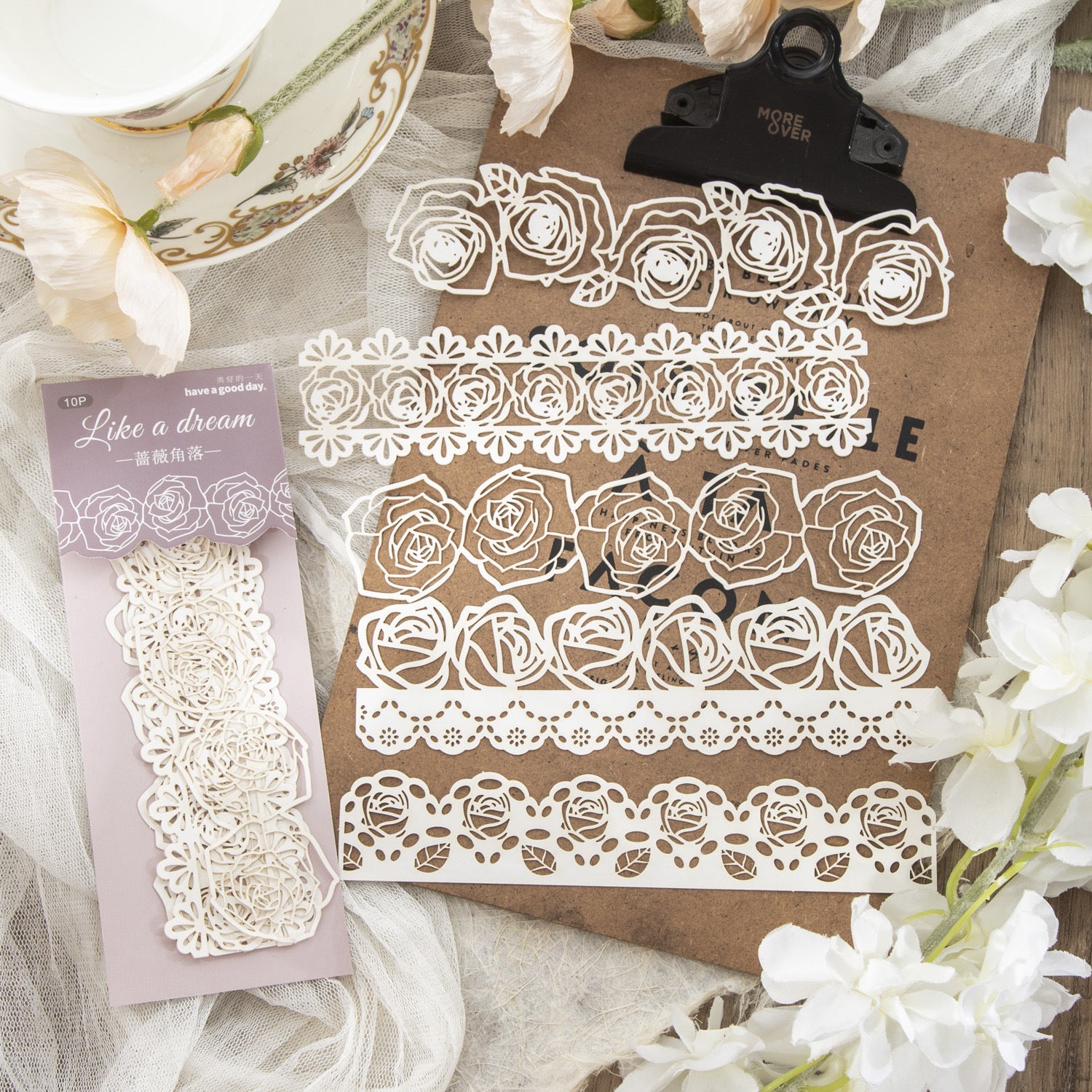 10 Pcs Cutout Lace Paper RMSH