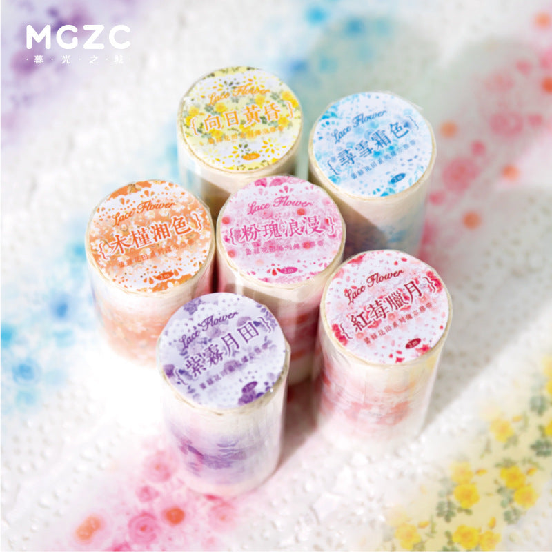 1 Roll Floral Cutout Lace Washi Tape LSHT