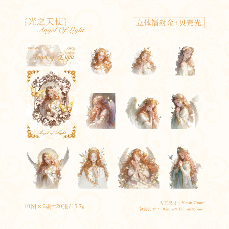 10 Pcs Fantasy Girl PET Stickers WJJL