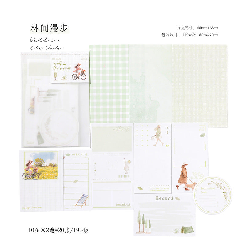 20 Pcs Creative Notepad Paper BZSH