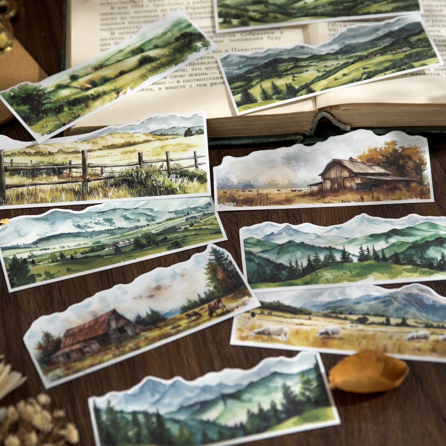 30 Pcs Landscape Stickers YZRYY