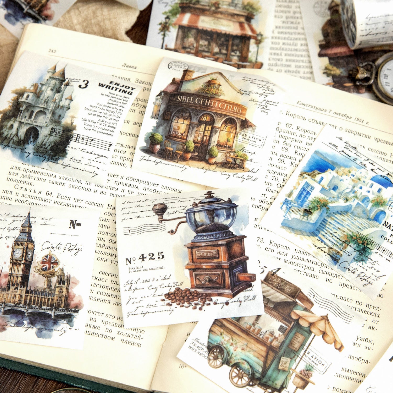 1 Roll Travel Theme Washi Tape YJZL