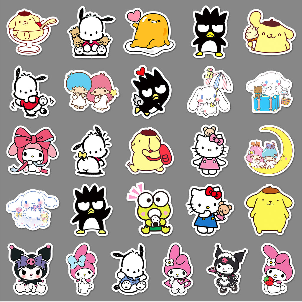 50Pcs Kawaii Waterproof Vinyl Stickers SRO105