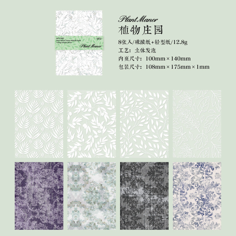 8 Pcs Ceative Scrapbook Paper FGBB