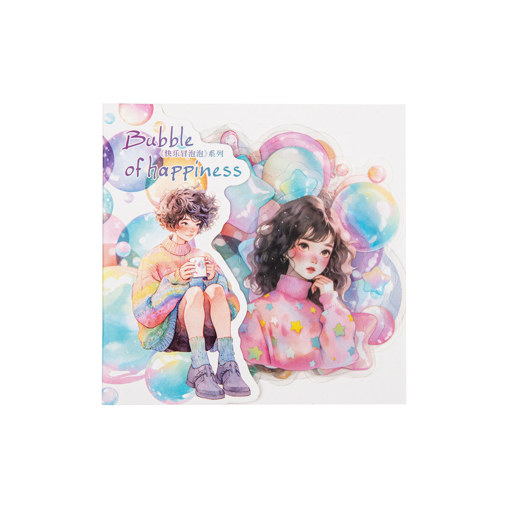 20 Pcs Bubble and Girl Stickers KLMPP