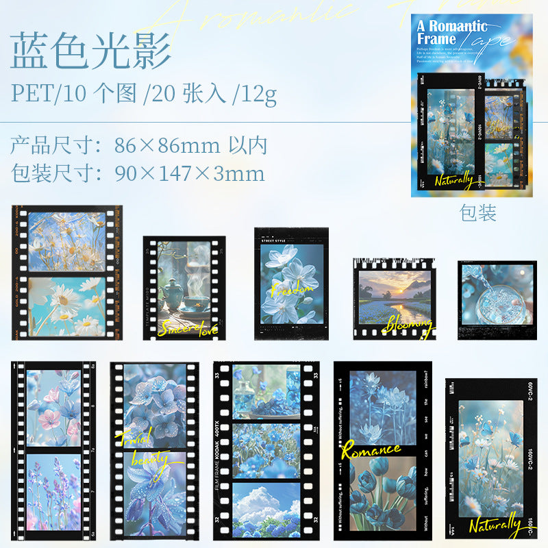 20 Pcs Movie Film PET Stickers YZLM