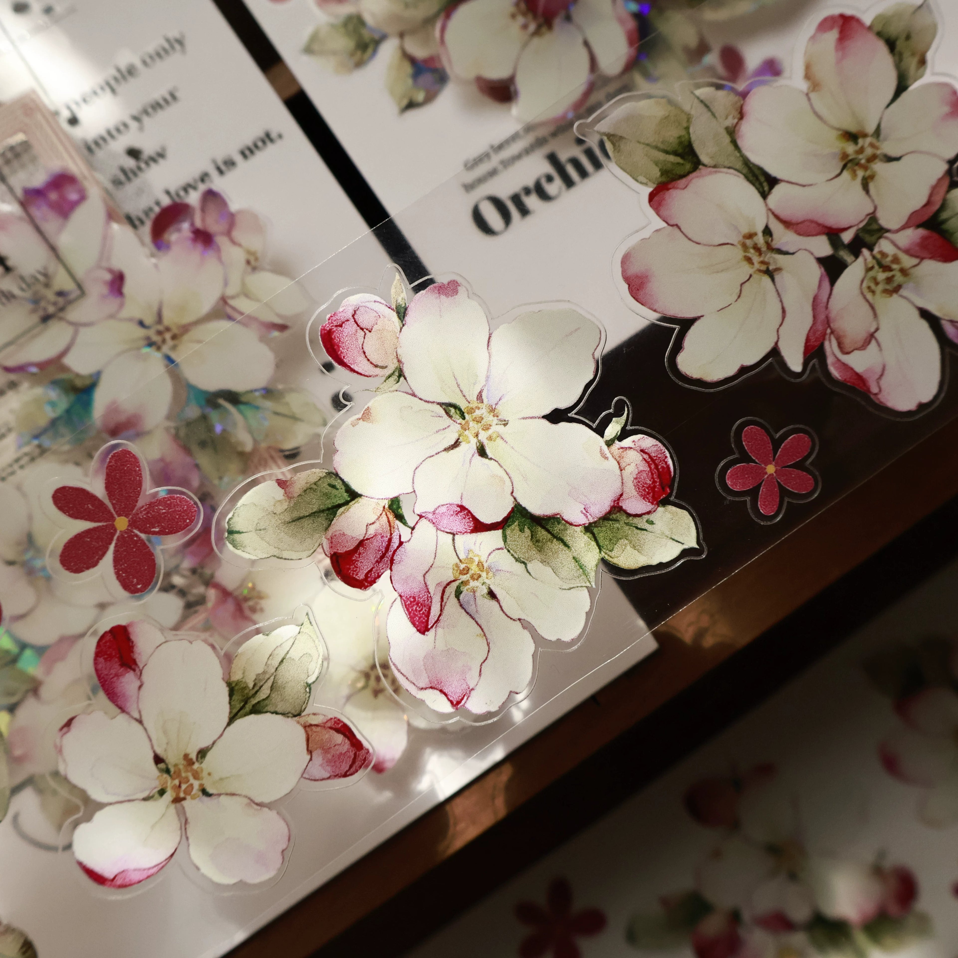 Floral Decorative Tape Rolls- Begonia Reverie