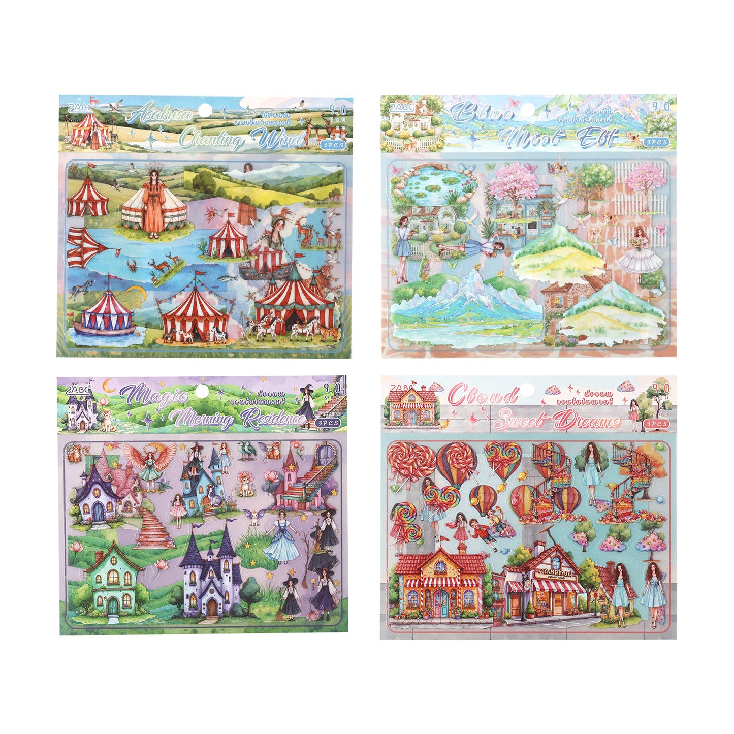3D Fantasy House DIY Stickers Kit MJSR