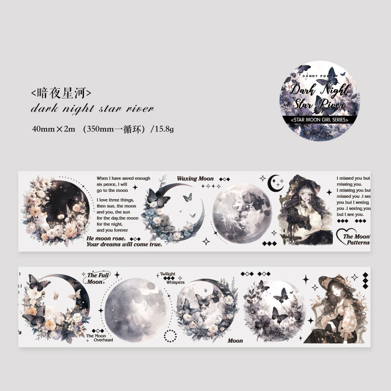 1 Roll Moon and Girl PET Tape XYSN